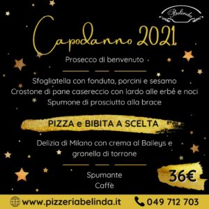Capodanno 2021 | Albignasego | Padova | Pizzeria Ristorante Belinda